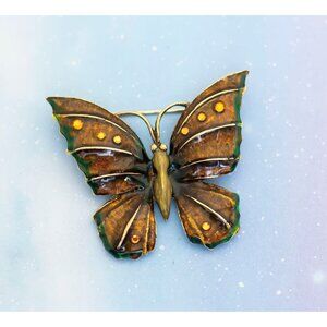 Vintage Sharp Butterfly Brooch | J25
